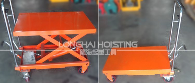 腳踏式升降平臺車實物 腳踏式升降平臺車實物