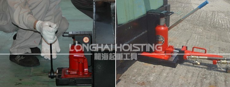 鷹牌EAGLE F-60TL帶滑臺(tái)爪式千斤頂應(yīng)用