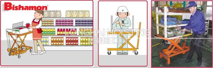 BISHAMON手動(dòng)升降平臺(tái)車(chē)BX系列應(yīng)用 BISHAMON手動(dòng)升降平臺(tái)車(chē)BX系列應(yīng)用