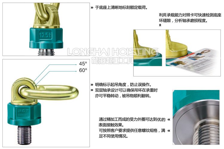 德國JDT旋轉吊環(huán)介紹 TP可旋轉吊點介紹