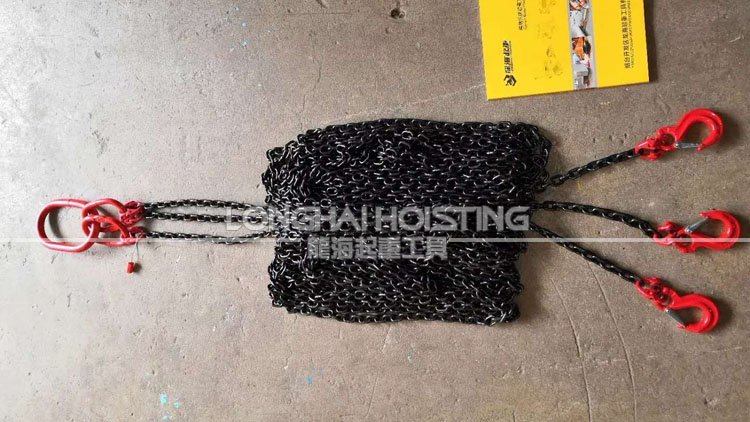 三腿鏈條成套吊索具實物 三腿鏈條成套吊索具實物