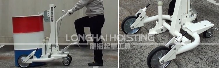 RX-5液壓油桶搬運車實物 RX-5液壓油桶搬運車實物